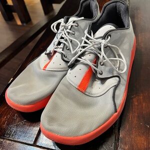 Jordan Gray and Red Sneakers